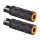 Diamond Footpegs Black Rubber Peg, Gold End Cap