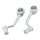 Forged Highway Peg Mounts Including Arlen Ness Chrome Knurled Style Shifter Pegs Chrome