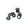Handlebar Damper Kit Black Coated Cup Whashers Black