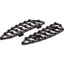 MX Driver Floorboards Black Anodized