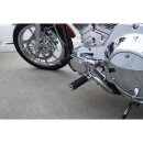 Diamond Footpegs Black Rubber Peg, Chrome End Cap