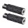 Diamond Footpegs Black Rubber Peg, Chrome End Cap