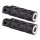 Diamond Passenger Pegs Black Rubber Peg, Chrome End Cap