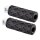 Diamond Footpegs Black Rubber Peg, Black End Cap Male Mount