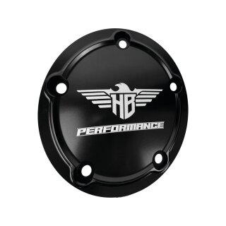 Performance Timer Cover 5-Hole Gloss Black Anodized
