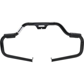 Motorschutz Bügel mit Highway Pegs schwarz für Harley Softail 18-24