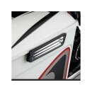 Deep Cut Saddlebag Latch Covers Black Cut Anodized
