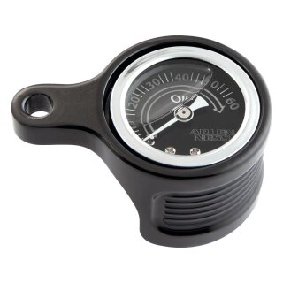 Method Oil Pressure Gauge Kit for M8 Softail and Touring Black