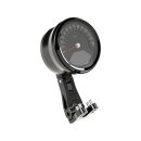 Bottom to Top Mount Speedometer Conversion Kit for Ricks Club Style Riser Kit S Black Anodized