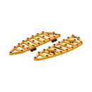 MX Driver Floorboards Gold Anodized