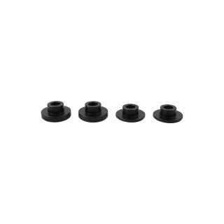 Solid Riser Bushings Black Anodized
