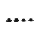 Solid Riser Bushings Black Anodized