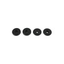 Solid Riser Bushings Black Anodized
