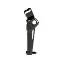 Club Style Pullback S Riser Kit with Top Mount Round Speedometer 11,5" Height, 1 1/4" Clamp Diameter Black Anodized