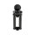Club Style Pullback S Riser Kit with Top Mount Round Speedometer 11,5" Height, 1 1/4" Clamp Diameter Black Anodized