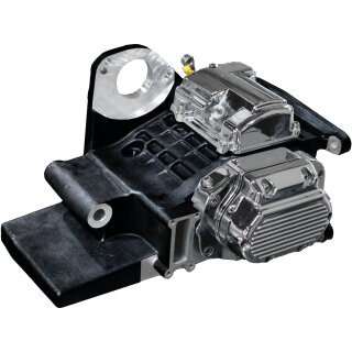 Transmission for 6 Speed Twin Cam A Black Housing, Chrome Covers