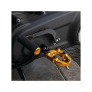 Knurled Rubber Shift/Brake Peg Gold Anodized