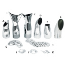Supertrapp chrome slash/cut end cap