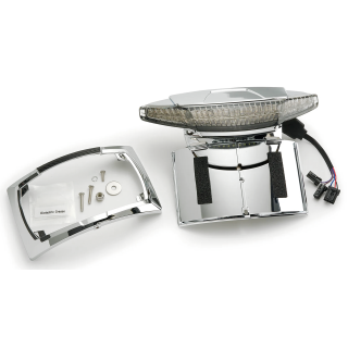 Chrome Pl. Holder/Tail Smoke FLHT14-Up