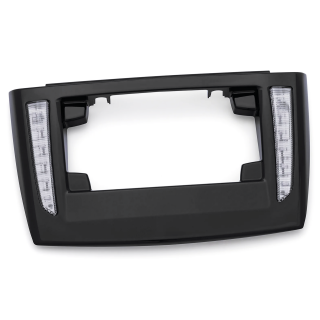 Black License Frame Smoke Lens Tri09-Up