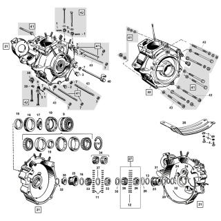 Spacer, left main bearing - .1015"-.1025
