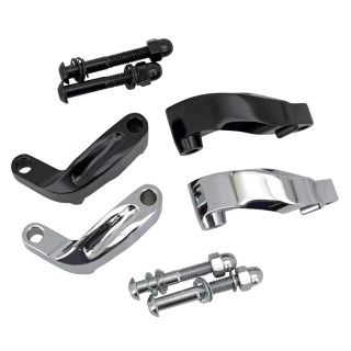 Smooth Mirror Relocation Kit Chrome