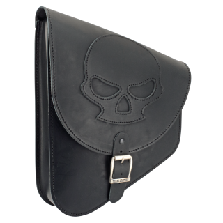 Texas Leather Skull Swingarm Bag Black