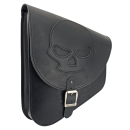 Texas Leather Skull Swingarm Bag Black