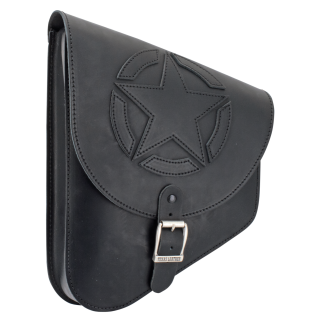 Texas Leather Star Swingarm Bag Black
