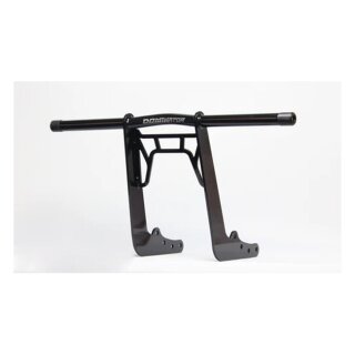 Dominator, club style crash bar front. M8 Softail. Black