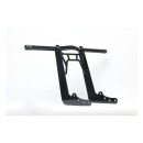 Dominator, club style crash bar front. M8 Softail. Black