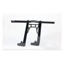 Dominator, club style crash bar front. M8 Softail. Black