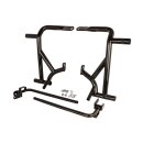 Burly Brand Brawler crash bar kit Touring. Rear. Black