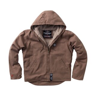 Wcc Sherpa Lined Canvas Work jacket frontier brown L