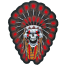Small Skull dagger and rose patch