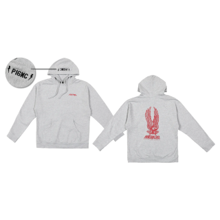 P16 EAGLE HOODIE HEATHER GRAY XL