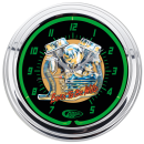Zodiac "Panhead" Neon Clock 15"
