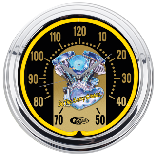 Zodiac "Shovelhead" Neon Clock 15"