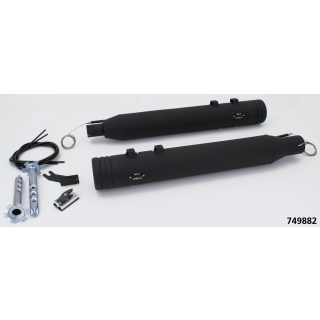 MCJ 100 Striped End Cap FLH/T21-Up Blk