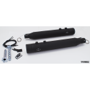 MCJ 100 Striped End Cap FLH/T21-Up Blk
