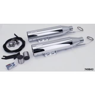 MCJ Royal Slip-Ons FLHC/FLDE21-Up Chrome