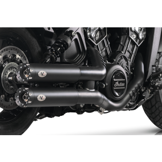 Twin Dark mufflers 90mm Rvlvr ISC22-24
