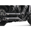 Twin Dark mufflers 90mm Rvlvr ISC22-24