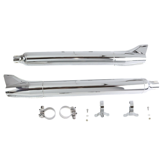 1961 Style Fishtails Chrome FLT95-17