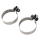 Panhead stainless exhaust port clamp set