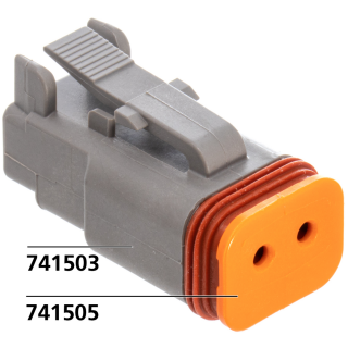 Wedge for 2 pole socket housing