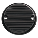 JM Timing Cover Finned Blk FLH/T17-Up