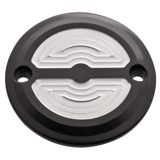 JM Timing Cover Milled Blk FLH/T17-Up