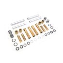 Stößelstangen Pushrod Cover Kit Titan Look für Harley Twin Cam 99-17