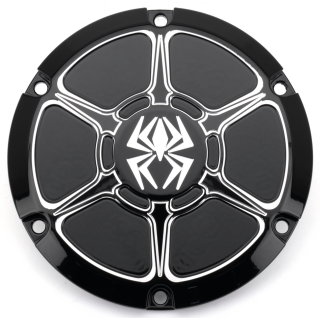 Rekluse Derby Cover Gloss Black XL Sportster 04-22